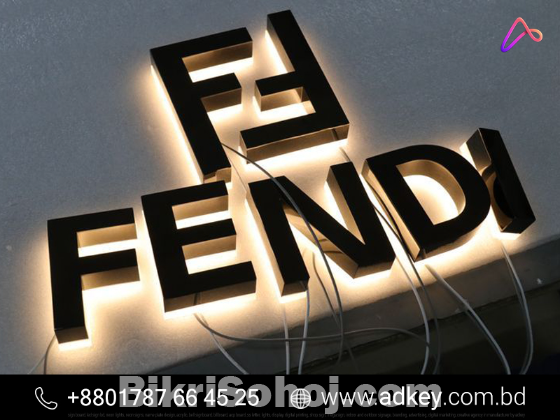 Acrylic 3d Backlit Letter Name Plates Advertising in BD